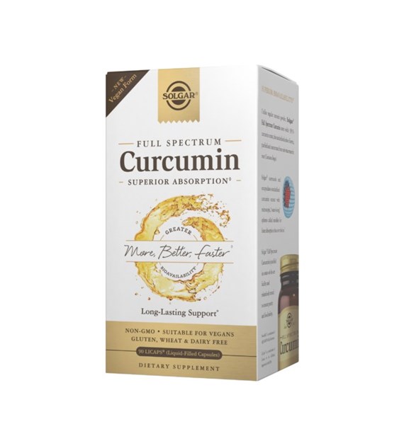 SOLGAR Curcumin Full Spectrum Vegan Form (90 kaps.)