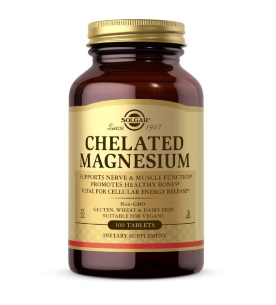 SOLGAR Chelated Magnesium (100 tabs)