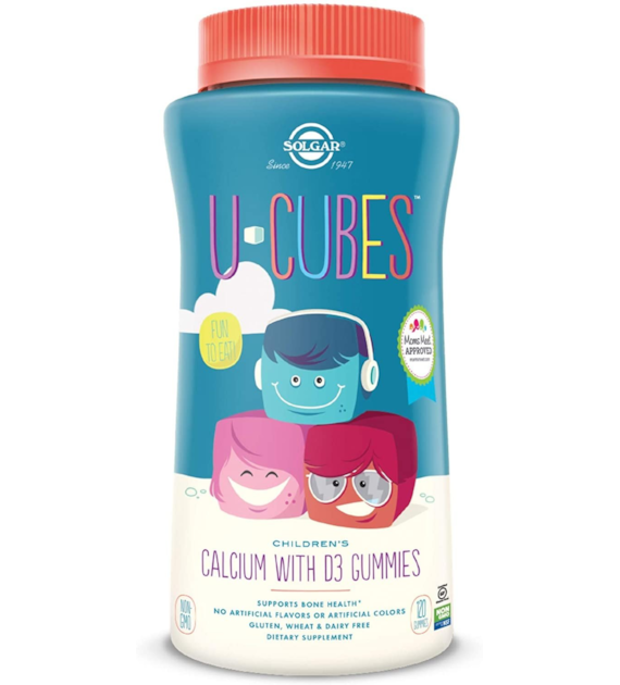 SOLGAR U-Cubes Calcium with D3 (120 gummies)