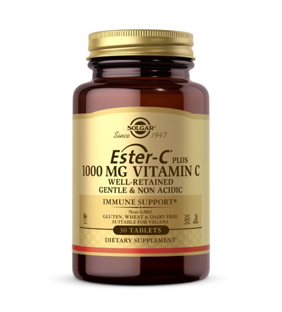 SOLGAR Ester C Plus - Witamina C 1000 mg (30 tabl.)
