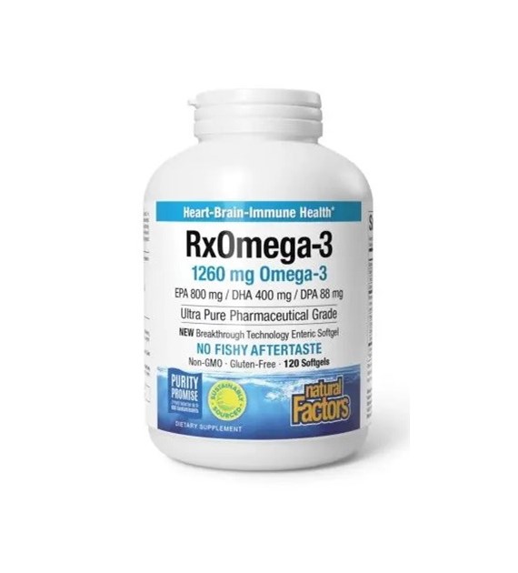 NATURAL FACTORS RxOmega-3, 1260 mg (120 softgels)
