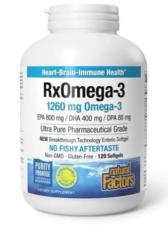 NATURAL FACTORS RxOmega-3 (120 kaps.)