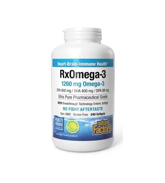 NATURAL FACTORS RxOmega-3, 1260 mg (240 softgels)