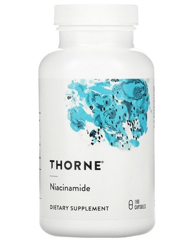 THORNE REASERCH Niacinamide - Witamina B3 (180 kaps.)