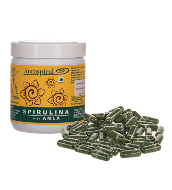 AUROSPIRUL Spirulina z Amlą (500 kaps.)