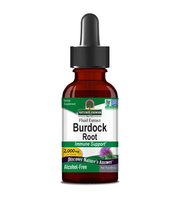 NATURE'S ANSWER Burdock, Alcohol-Free, 2000 mg (30 ml / 1 fl. oz.)