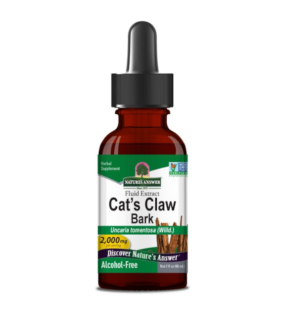NATURE'S ANSWER Cat's Claw Bark - Ekstrakt z kory kociego pazura (60 ml)