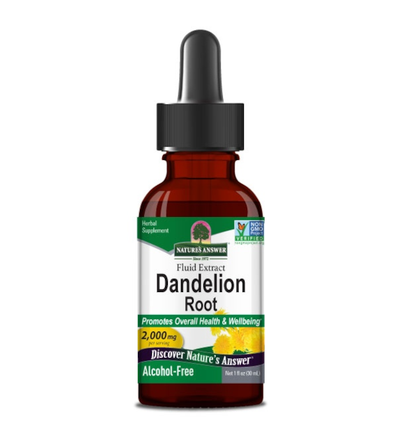 NATURE'S ANSWER Dandelion Root - Ekstrakt z korzenia mniszka lekarskiego (30 ml)