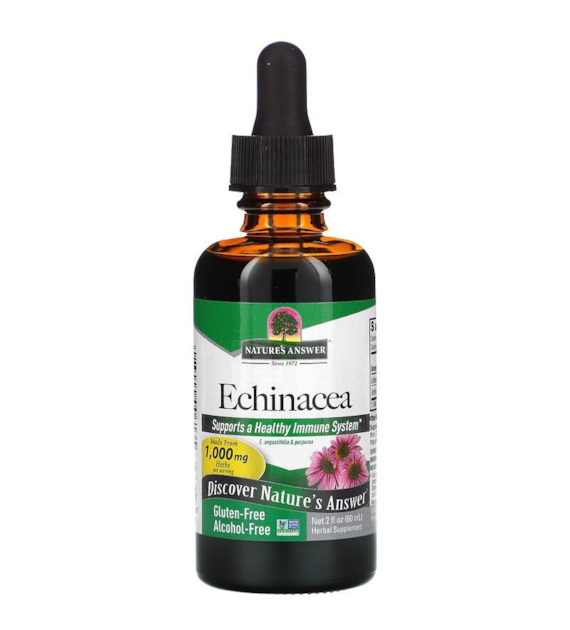 NATURE'S ANSWER Echinacea Root -  Korzeń Jeżówki (60 ml)