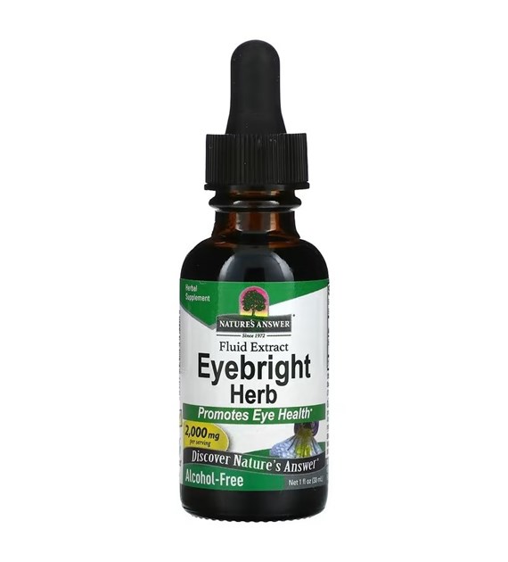 NATURE'S ANSWER Eyebright Herb, Alcohol-Free, 2000 mg (30 ml / 1 fl. oz.)