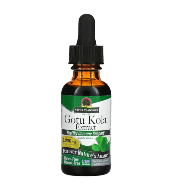 NATURE'S ANSWER Gotu Kola Extract - Ekstrakt z Gotu Kola (30 ml)