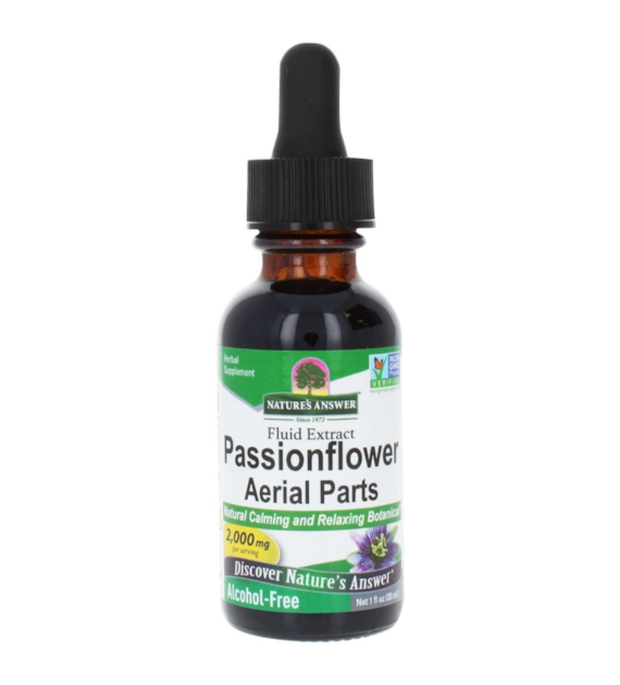 NATURE'S ANSWER Passionflower Aerial Parts - Ekstrakt z Passifilory - Męczennicy Lekarskiej (30 ml)