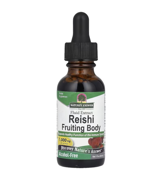 NATURE'S ANSWER Reishi Fruiting Body - Ekstrakt z owocników Reishi (30 ml)