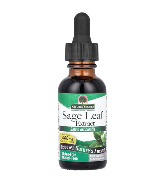 NATURE'S ANSWER Sage Leaf Extract (30 ml / 1 fl. oz.)