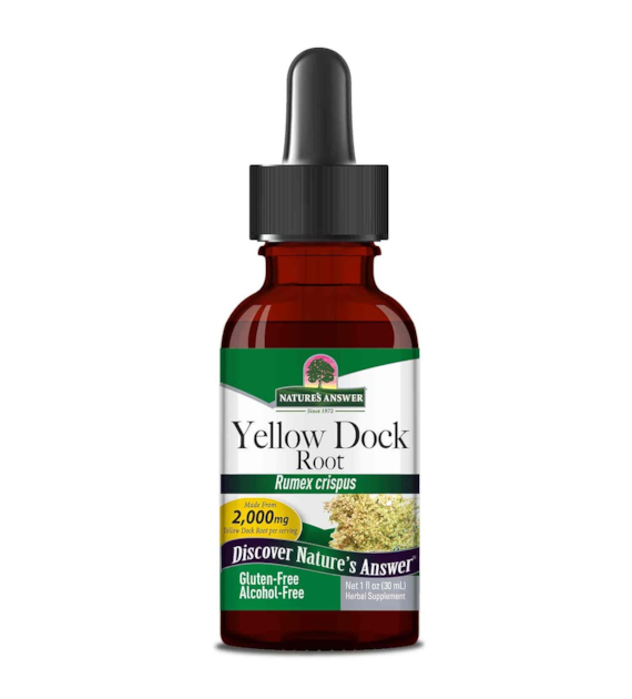 NATURE'S ANSWER Yellow Dock Root (30 ml / 1 fl. oz.)