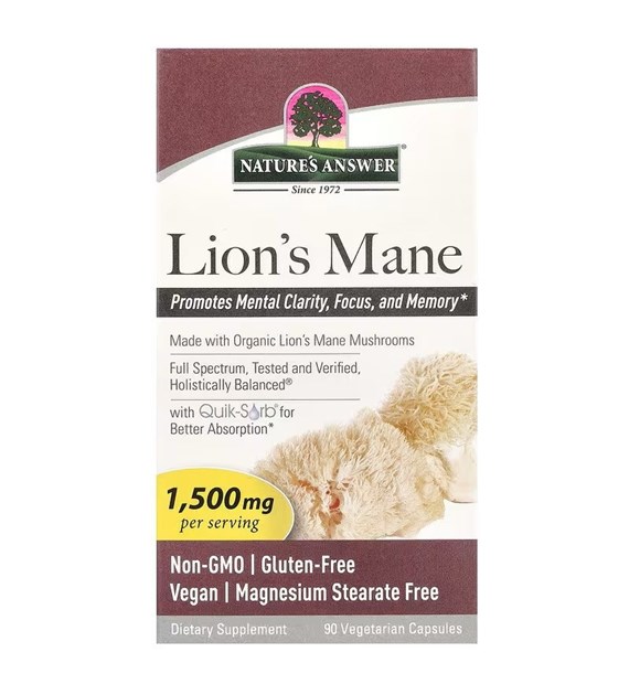 NATURE'S ANSWER Lion's Mane 1500 mg (90 caps.)