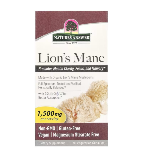 NATURE'S ANSWER Lion's Mane 1500 mg (90 caps.)