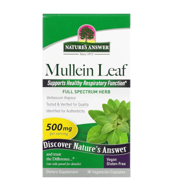 NATURE'S ANSWER Mullein Leaf (90 caps.)