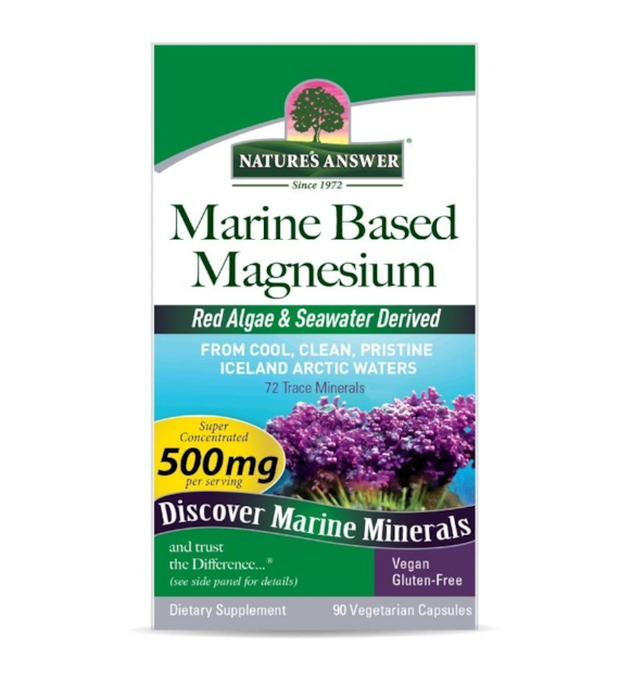 NATURE'S ANSWER Marine Based Magnesium - Magnez (90 kaps.)