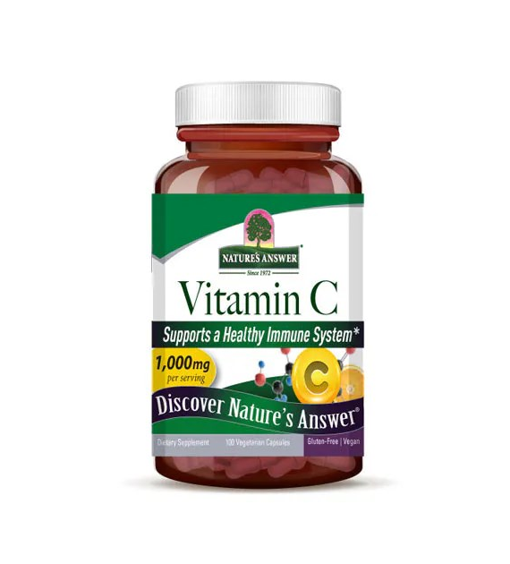 NATURE'S ANSWER Vitamin C 1000 mg - Witamina C (100 kaps.)