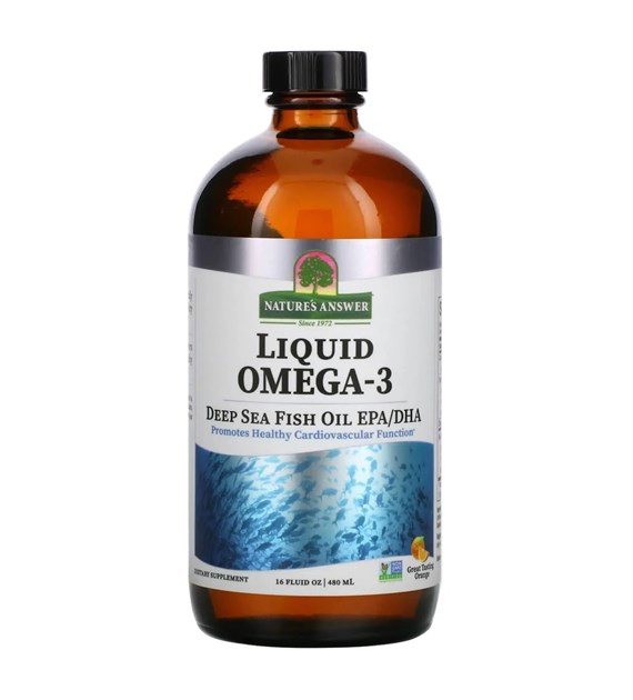 NATURE'S ANSWER Liquid Omega-3 Deep Sea Fish Oil EPA/DHA (480 ml)