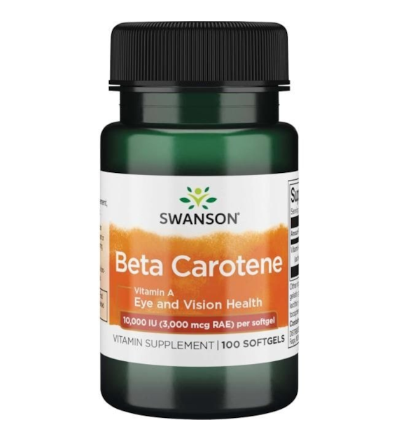 SWANSON Beta-Carotene (Vitamin A), 10 000 IU (100 sgels)