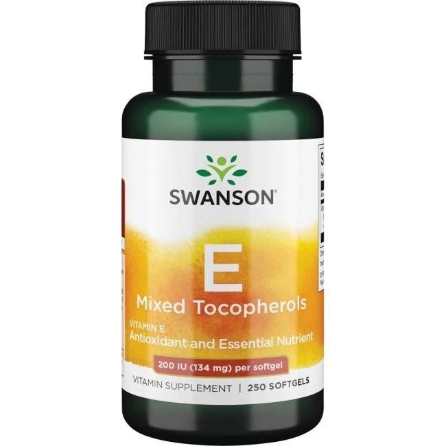 SWANSON Witamina E mieszanka 200 IU (250 kaps.)