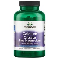 SWANSON Calcium Citrate Plus Magnesium 2:1 (150 kaps.)