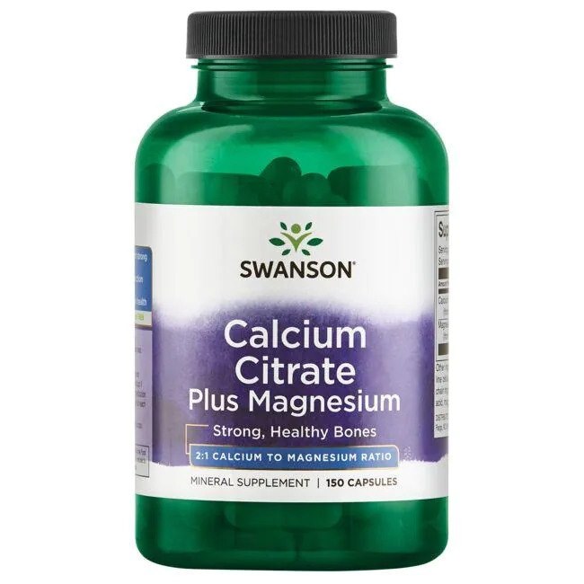SWANSON Calcium Citrate Plus Magnesium (150 caps)