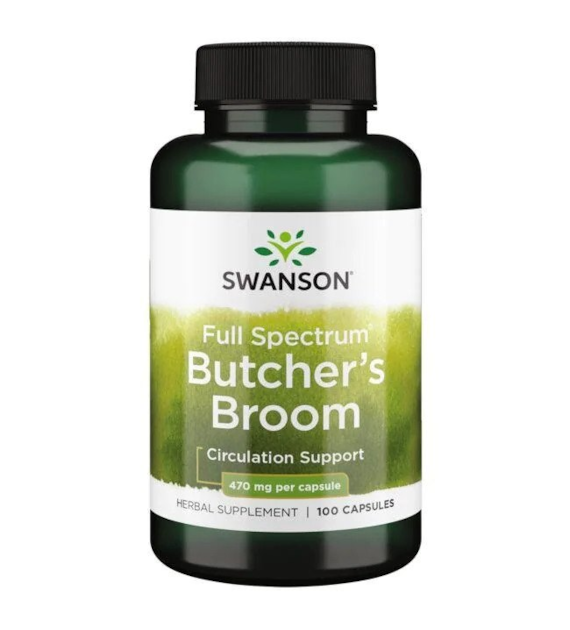 SWANSON Butcher's Broom, 470 mg (100 caps)