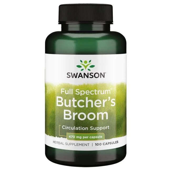 SWANSON Butcher's Broom, 470 mg (100 caps)