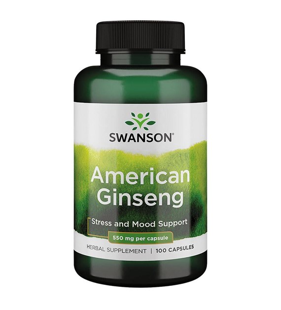 SWANSON American Ginseng 550 mg (100 kaps.)
