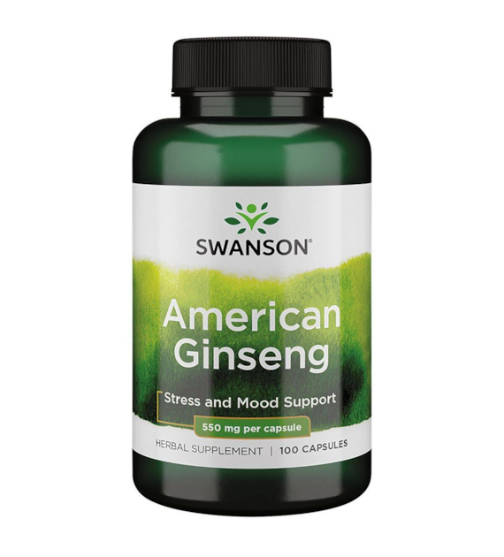 SWANSON American Ginseng 550 mg (100 kaps.)