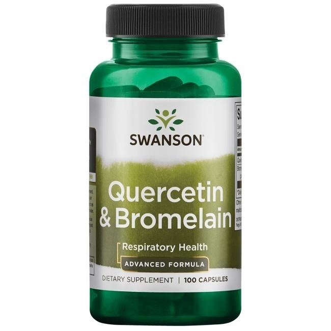 SWANSON Quarcetin & Bromelain - Kwercetyna + Bromelina (100 kaps.)