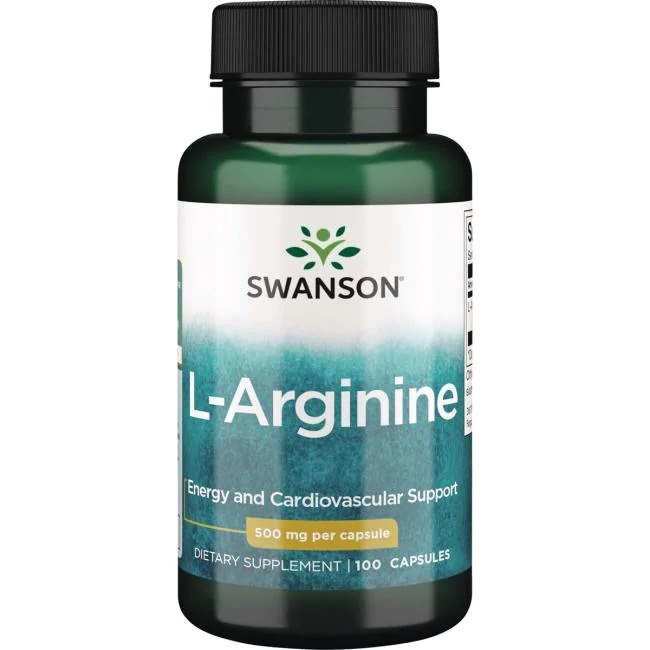 SWANSON L-Arginine 500 mg (100 kaps.)