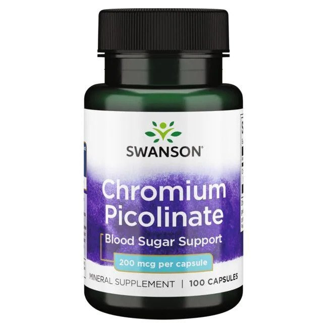 SWANSON Chromium Picolinate 200 mcg (100 kaps.)