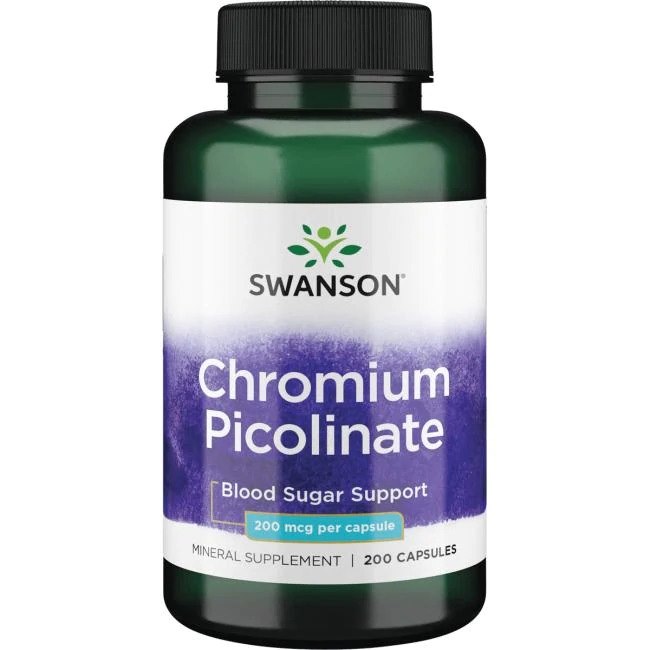 SWANSON Chromium Picolinate 200 mcg (200 kaps.)