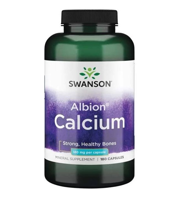 SWANSON Albion Chelated Calcium, 180 mg (180 caps)