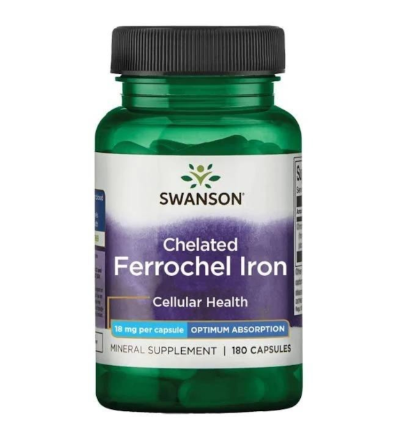 SWANSON Albion Ferrochel Iron, 18 mg (180 caps)