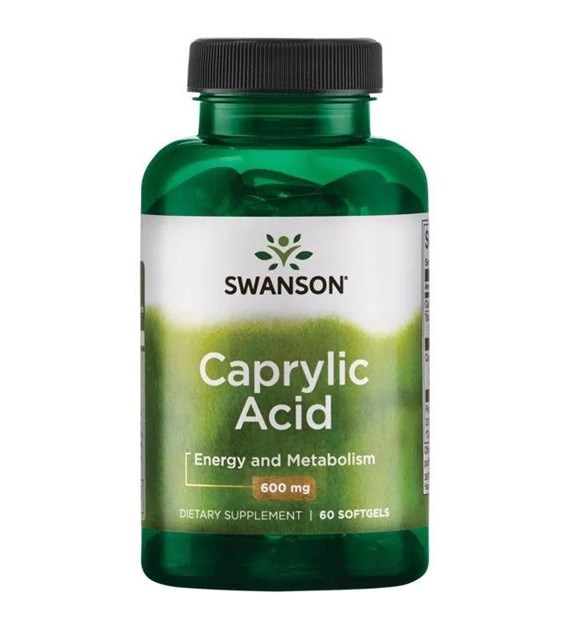 SWANSON Caprylic Acid, 600 mg (60 sgels)