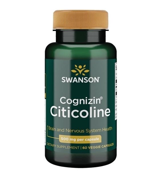 SWANSON Cognizin Citicoline, 500 mg (60 caps)