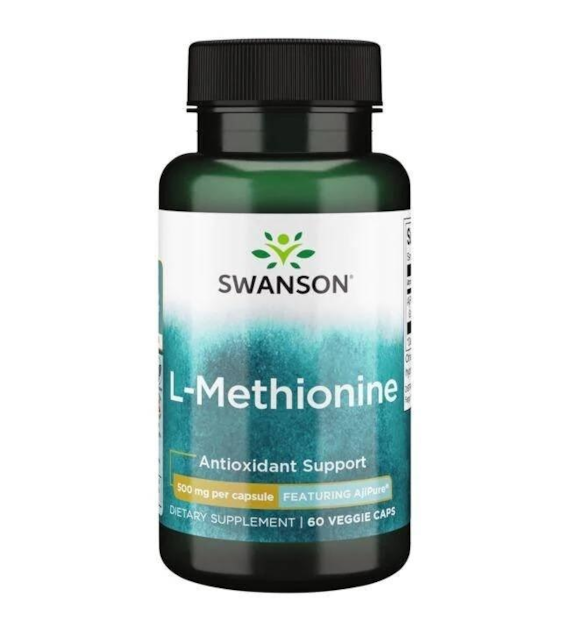 SWANSON AjiPure L-Methionine, 500 mg (60 caps)