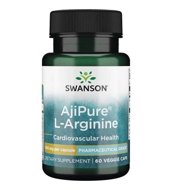 SWANSON AjiPure L-Arginine, 500mg (60 vcaps)