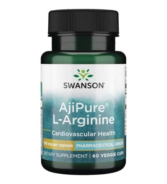 SWANSON AjiPure L-Arginine, 500mg (60 vcaps)