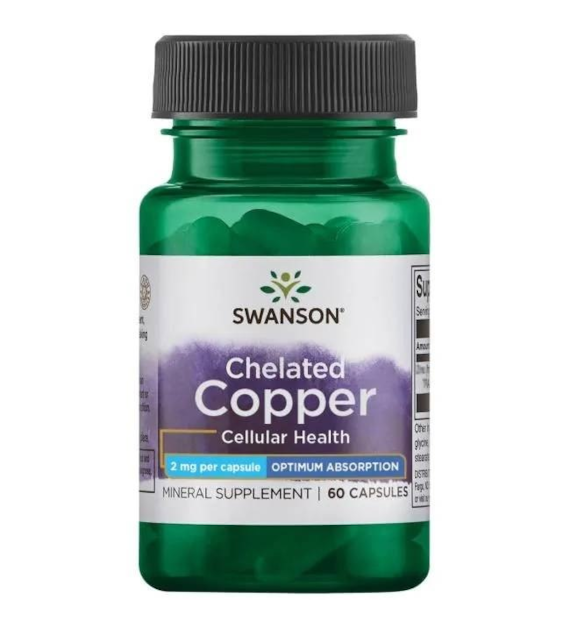 SWANSON Albion Chelat Miedzi 2mg (60 kaps.)