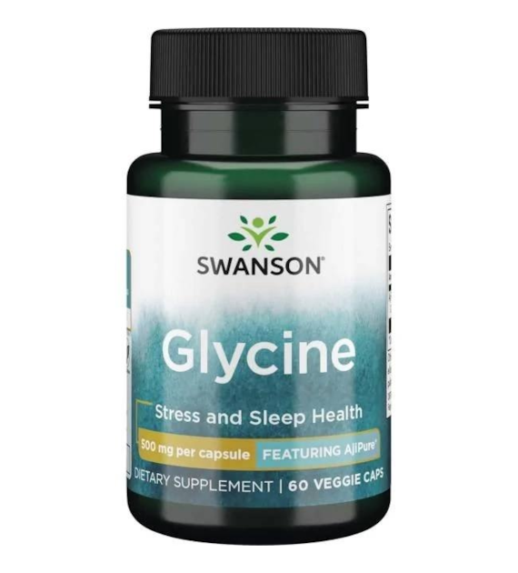SWANSON AjiPure glicyna 500 mg (60 kaps.)