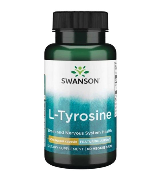 SWANSON AjiPure L-Tyrosine, 500 mg (60 vcaps)