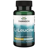 SWANSON AjiPure L-Leucine, 500 mg (60 vcaps)