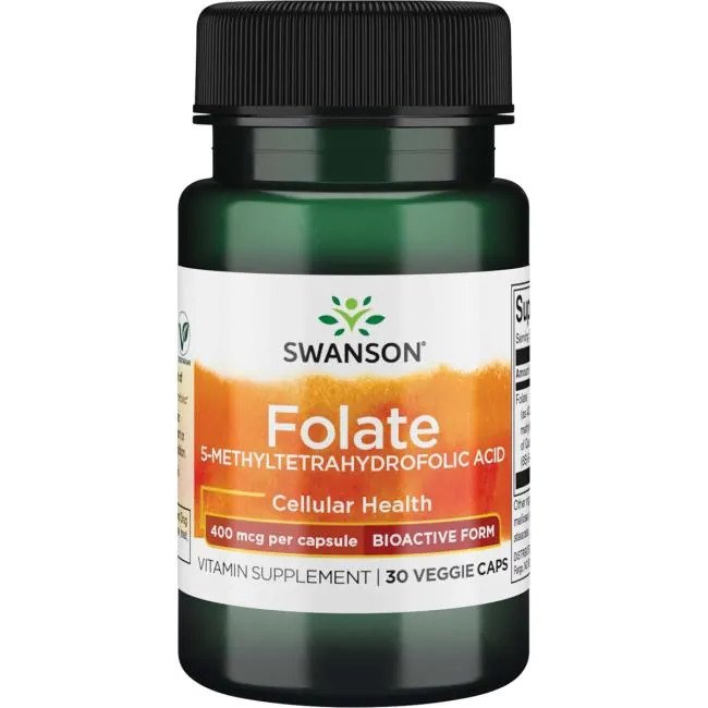 SWANSON Folate 400 mcg (30 kaps.)