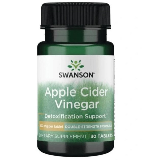 SWANSON Apple Cider Vinegar, 200 mg (30 tabs)